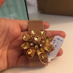 Rose gold rhinestone Henri bendel bracelet